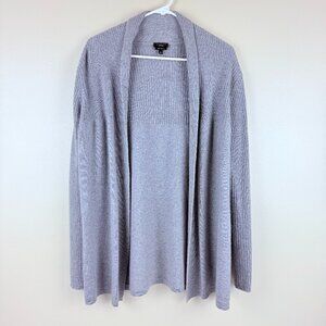 Talbots 100% Cashmere Open Front Cardigan L | Luxe Soft Longline Sweater